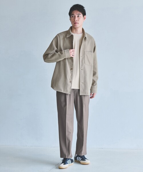 green label relaxing（グリーンレーベルリラクシング）の「CARREMAN クルーネック Tシャツ（Tシャツ/カットソー・メンズ・ダークグリーン/ナチュラル/ダークグレー/ブラック・XL/L/M/S）」の7枚目の写真