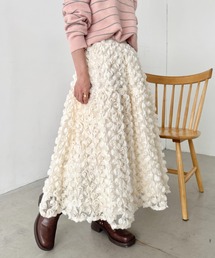 SOLLON.（ソルロン）の「ローズチュールロングフレアスカート（スカート）」