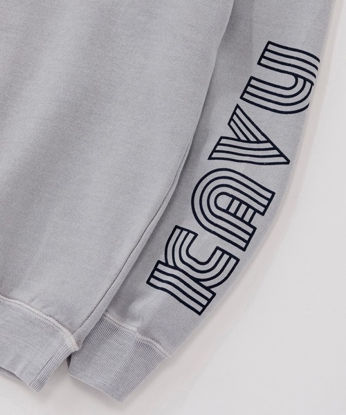 KAVU(カブー)の「KAVU/カブー Twist Logo Sweat/ツイストロゴスウェット(スウェット・メンズ・ネイビー/ライトグレー/イエロー・LARGE/X-LARGE/MEDIUM)」の8枚目の写真
