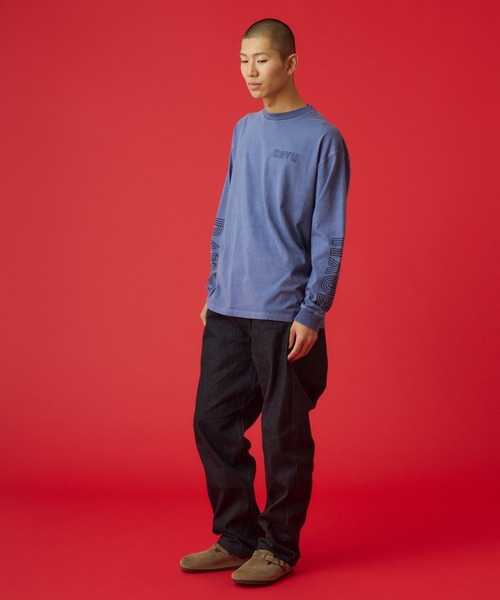 KAVU(カブー)の「KAVU/カブー Twist Logo Sweat/ツイストロゴスウェット(スウェット・メンズ・ネイビー/ライトグレー/イエロー・LARGE/X-LARGE/MEDIUM)」の10枚目の写真