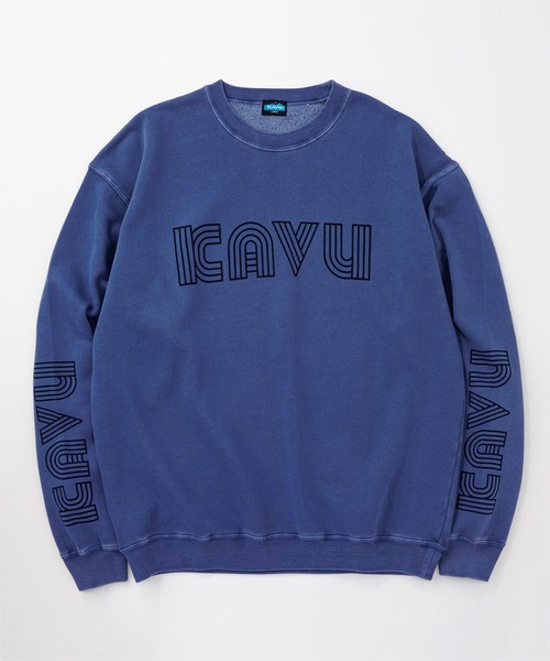 KAVU(カブー)の「KAVU/カブー Twist Logo Sweat/ツイストロゴスウェット(スウェット・メンズ・ネイビー/ライトグレー/イエロー・LARGE/X-LARGE/MEDIUM)」の11枚目の写真