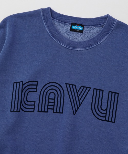 KAVU(カブー)の「KAVU/カブー Twist Logo Sweat/ツイストロゴスウェット(スウェット・メンズ・ネイビー/ライトグレー/イエロー・LARGE/X-LARGE/MEDIUM)」の13枚目の写真