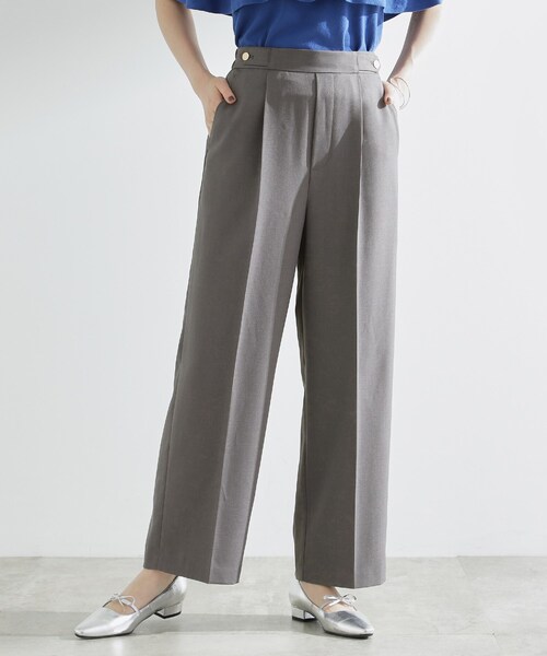 grove(グローブ)の「【洗える/美脚ラインキープ】ワイドパンツ(その他パンツ・レディース・ブラック/ブラウン系その他/ライトベージュ/チャコールグレー・03/02/01/04/05)」の8枚目の写真