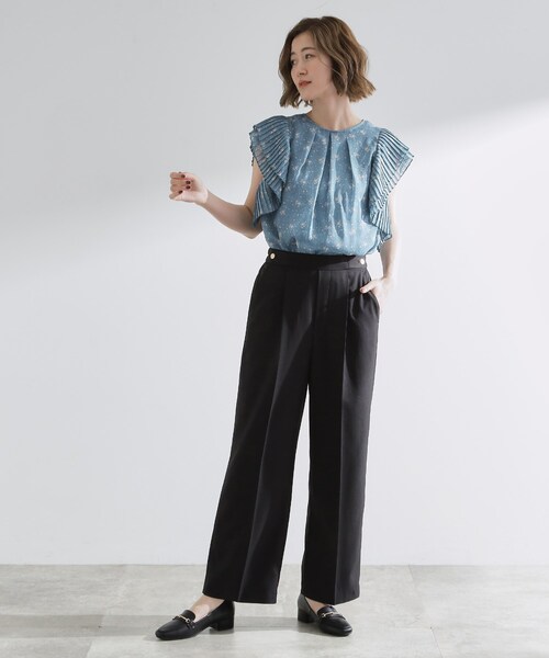 grove(グローブ)の「【洗える/美脚ラインキープ】ワイドパンツ(その他パンツ・レディース・ブラック/ブラウン系その他/ライトベージュ/チャコールグレー・03/02/01/04/05)」の13枚目の写真