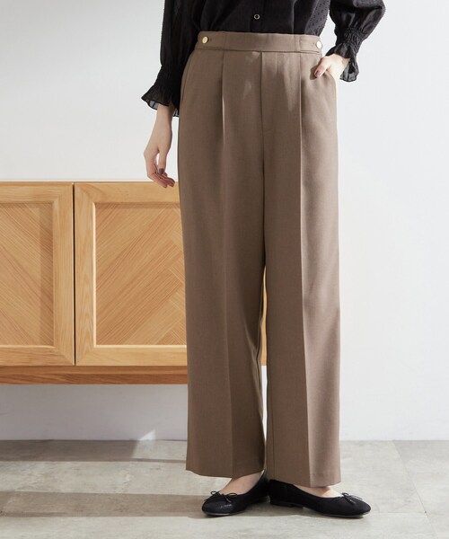 grove(グローブ)の「【洗える/美脚ラインキープ】ワイドパンツ(その他パンツ・レディース・ブラック/ブラウン系その他/ライトベージュ/チャコールグレー・03/02/01/04/05)」の16枚目の写真