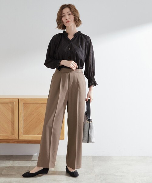 grove(グローブ)の「【洗える/美脚ラインキープ】ワイドパンツ(その他パンツ・レディース・ブラック/ブラウン系その他/ライトベージュ/チャコールグレー・03/02/01/04/05)」の17枚目の写真