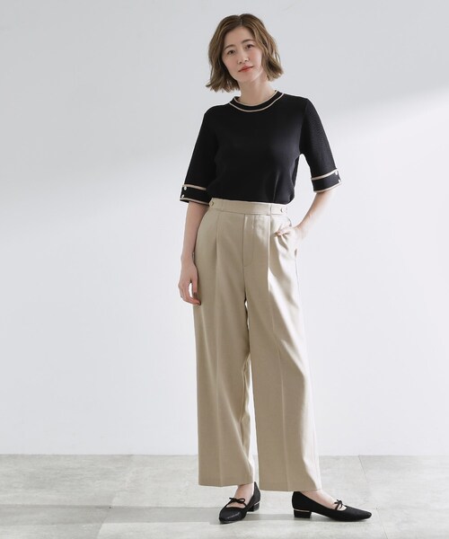 grove(グローブ)の「【洗える/美脚ラインキープ】ワイドパンツ(その他パンツ・レディース・ブラック/ブラウン系その他/ライトベージュ/チャコールグレー・03/02/01/04/05)」の21枚目の写真