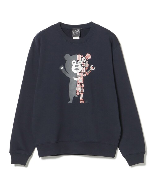 BEAMS T(ビームスティー)の「BEAMS T / メカ ベア クルーネック スウェット(スウェット・メンズ・ダークブラウン/ネイビー/チャコールグレー・LARGE/MEDIUM/SMALL/X-LARGE)」の3枚目の写真