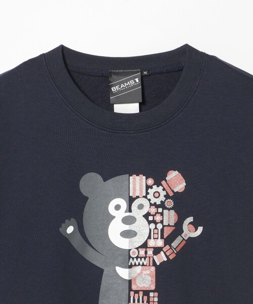 BEAMS T(ビームスティー)の「BEAMS T / メカ ベア クルーネック スウェット(スウェット・メンズ・ダークブラウン/ネイビー/チャコールグレー・LARGE/MEDIUM/SMALL/X-LARGE)」の8枚目の写真
