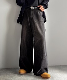 Classical Origin(�N���V�J���I���W��)�̃_�u���j�[�d�l���C�h�y�C���^�[�f�j���^Double Knee Wide Painter Denim(�f�j���p���c)