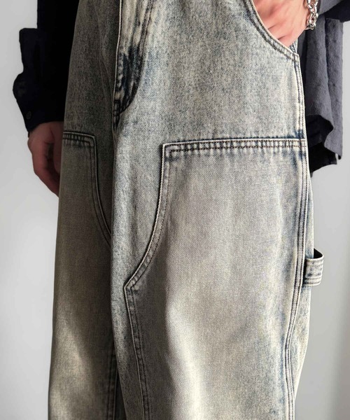 Classical Origin（クラシカルオリジン）の「ダブルニー仕様ワイドペインターデニム／Double Knee Wide Painter Denim（デニムパンツ・メンズ・その他1/ライトブルー/ブラック・MEDIUM/LARGE/SMALL）」の22枚目の写真