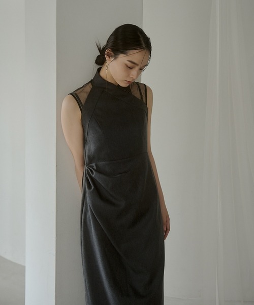 LE'RURE(リルアー)の「Melange cami drape dress(ドレス)」 - WEAR LE'RURE(リルアー)の「Melange cami drape dress(ドレス)」 - WEAR