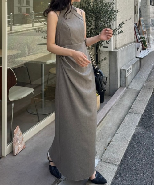 LE'RURE（リルアー）の「Melange cami drape dress（ドレス）」 - WEAR