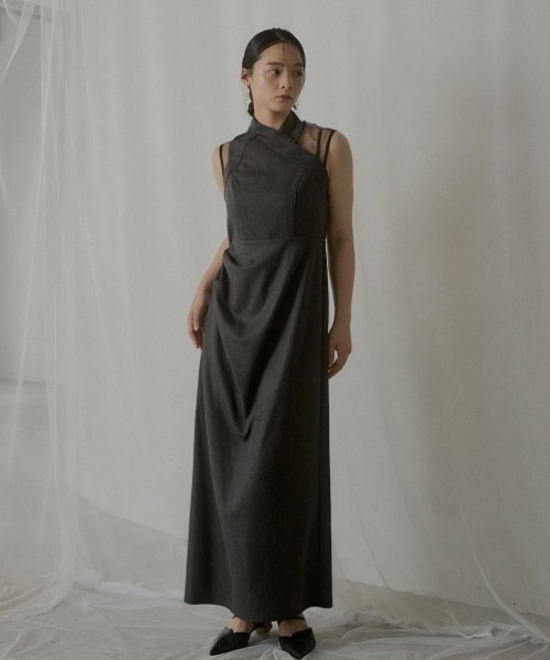 LE'RURE(リルアー)の「Melange cami drape dress(ドレス)」 - WEAR LE'RURE(リルアー)の「Melange cami drape dress(ドレス)」 - WEAR
