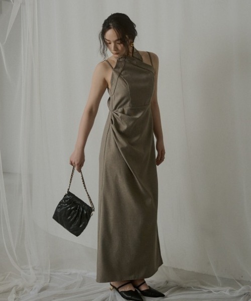 LE'RURE(リルアー)の「Melange cami drape dress(ドレス)」 - WEAR LE'RURE(リルアー)の「Melange cami drape dress(ドレス)」 - WEAR