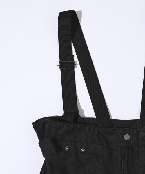 Johnbull（ジョンブル）の「JOHNBULL/ジョンブル MILサロペット /  2WAYサロペット / JL253P09（サロペット/オーバーオール・レディース・ブラック/オフホワイト・M/S）」の3枚目の写真