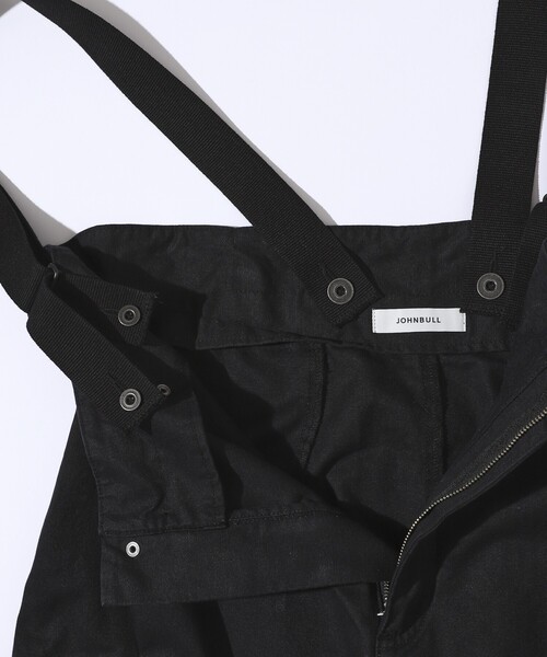 Johnbull（ジョンブル）の「JOHNBULL/ジョンブル MILサロペット /  2WAYサロペット / JL253P09（サロペット/オーバーオール・レディース・ブラック/オフホワイト・M/S）」の5枚目の写真