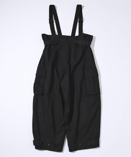 Johnbull（ジョンブル）の「JOHNBULL/ジョンブル MILサロペット /  2WAYサロペット / JL253P09（サロペット/オーバーオール・レディース・ブラック/オフホワイト・M/S）」の9枚目の写真