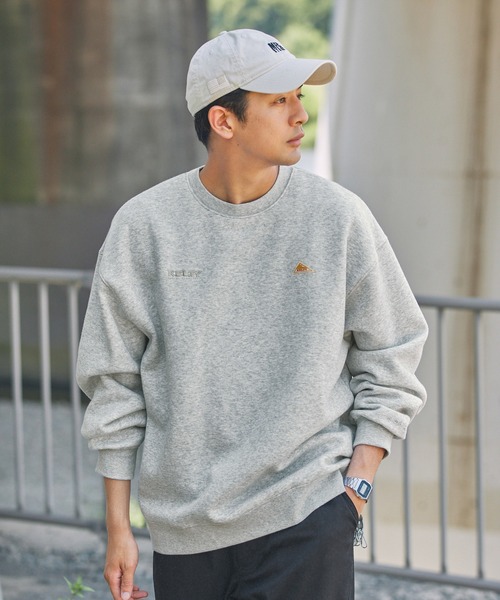 KELTY（ケルティ）の「KELTY/ケルティ 別注 ダブルロゴ刺繍 ビッグシルエット裏起毛スウェット（スウェット・レディース・グレー/ネイビー/スミクロ/アイボリー/ブラック/グレイッシュベージュ/オリーブ・L/M）」の16枚目の写真