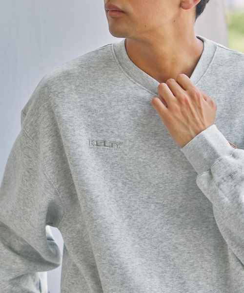 KELTY（ケルティ）の「KELTY/ケルティ 別注 ダブルロゴ刺繍 ビッグシルエット裏起毛スウェット（スウェット・レディース・グレー/ネイビー/スミクロ/アイボリー/ブラック/グレイッシュベージュ/オリーブ・L/M）」の17枚目の写真