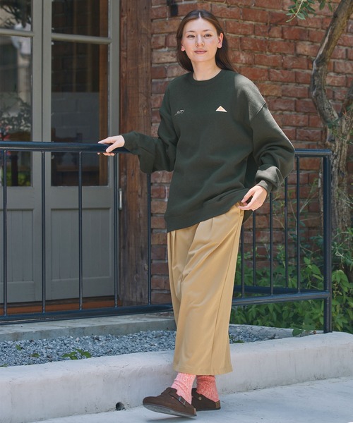 KELTY/ケルティ 別注 ダブルロゴ刺繍 ビッグシルエット裏起毛