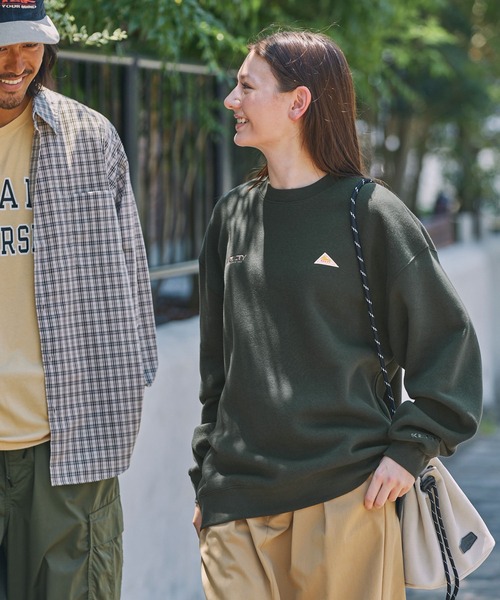 KELTY/ケルティ 別注 ダブルロゴ刺繍 ビッグシルエット裏起毛