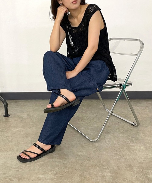 CRB(シーアールビー)の「裾ダーツカーゴパンツ(その他パンツ・レディース・グレー/モカ/インディゴブルー/カーキ/ブラック・F)」の10枚目の写真