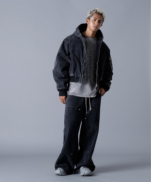 DANKE SCHON（ダンケシェーン）の「DankeSchon/ダンケシェーン/DUCK HOODED BLOUSON（ブルゾン・メンズ・ブラック/ベージュ・M/L）」の7枚目の写真