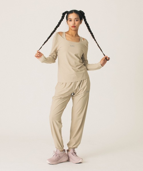 X-girl SPORTS(エックスガールスポーツ)の「BACK OPEN LS TOP(Tシャツ/カットソー・レディース・ブラック/ベージュ・MEDIUM/LARGE)」の14枚目の写真
