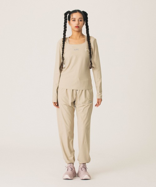 X-girl SPORTS(エックスガールスポーツ)の「BACK OPEN LS TOP(Tシャツ/カットソー・レディース・ブラック/ベージュ・MEDIUM/LARGE)」の15枚目の写真