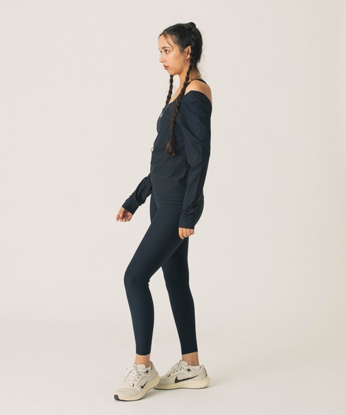 X-girl SPORTS(エックスガールスポーツ)の「BACK OPEN LS TOP(Tシャツ/カットソー・レディース・ブラック/ベージュ・MEDIUM/LARGE)」の8枚目の写真