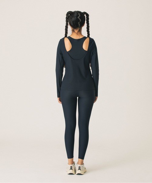 X-girl SPORTS(エックスガールスポーツ)の「BACK OPEN LS TOP(Tシャツ/カットソー・レディース・ブラック/ベージュ・MEDIUM/LARGE)」の10枚目の写真