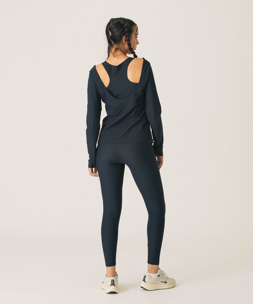 X-girl SPORTS(エックスガールスポーツ)の「BACK OPEN LS TOP(Tシャツ/カットソー・レディース・ブラック/ベージュ・MEDIUM/LARGE)」の11枚目の写真