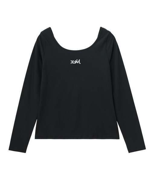 X-girl SPORTS(エックスガールスポーツ)の「BACK OPEN LS TOP(Tシャツ/カットソー・レディース・ブラック/ベージュ・MEDIUM/LARGE)」の17枚目の写真