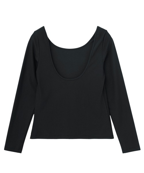 X-girl SPORTS(エックスガールスポーツ)の「BACK OPEN LS TOP(Tシャツ/カットソー・レディース・ブラック/ベージュ・MEDIUM/LARGE)」の18枚目の写真