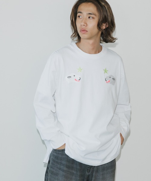 FACETASM（ファセッタズム）の「FACETASM/ファセッタズム THULE LONG TEE ロンT（Tシャツ/カットソー・メンズ・ホワイト/ブラック・5/4/3）」の17枚目の写真