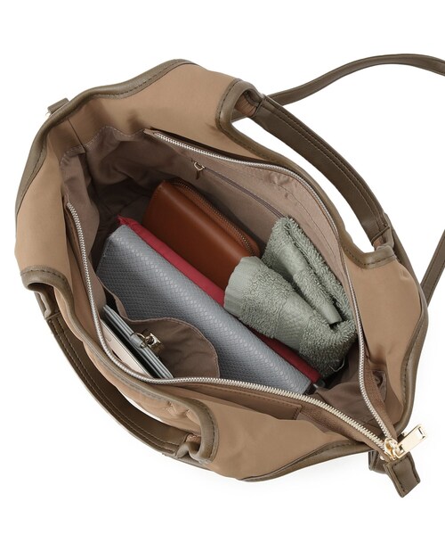 grove（グローブ）の「【撥水】キルトクリテ2WAYトート（トートバッグ・レディース・ブラック/ナチュラル/キャメル・00）」の20枚目の写真