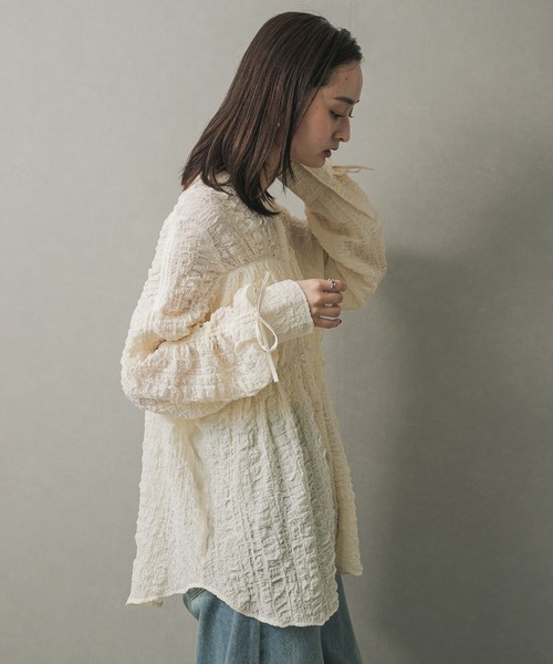 セール】シャーリングシャツ（シャツ/ブラウス）｜SENSE OF PLACE by