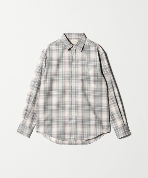 BEAUTY&YOUTH UNITED ARROWS(ビューティーアンドユースユナイテッドアローズ)の「尾州 TW チェック レギュラーシャツ FORM TAPERD型 ウォッシャブル MADE IN JAPAN(シャツ/ブラウス・メンズ・ネイビー/グレー系・S/M/L/XL)」の16枚目の写真