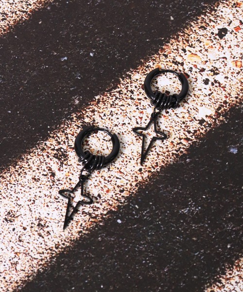 JO)【ユニセックス】韓国製 ステンレス デザイン ピアス[2個入り