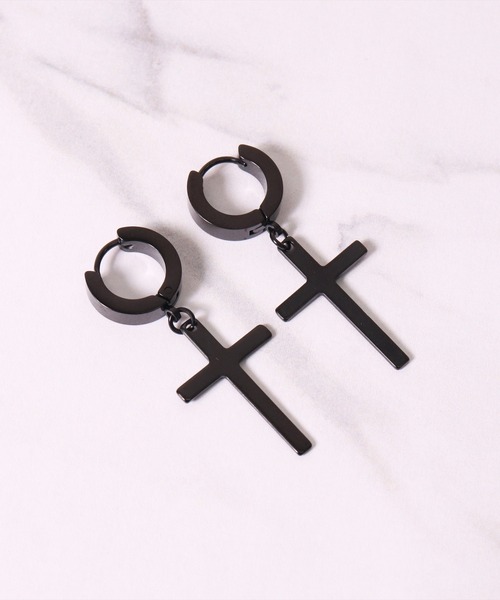 BAYBLO（ベイブロ）の「(JO)【ユニセックス】韓国製 ステンレス デザイン ピアス[2個入り/両耳用]（ピアス（両耳用）・レディース・シルバー系1/ブラック系3/シルバー系3/ブラック系4/シルバー系2/シルバー系4/ゴールド系1・ONE SIZE）」の17枚目の写真