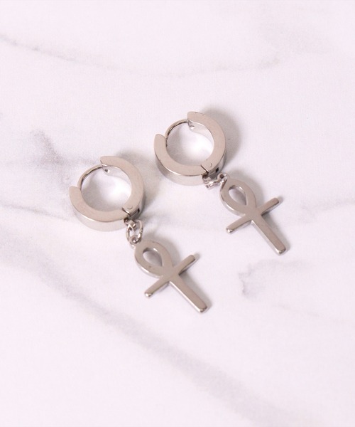 BAYBLO（ベイブロ）の「(JO)【ユニセックス】韓国製 ステンレス デザイン ピアス[2個入り/両耳用]（ピアス（両耳用）・レディース・シルバー系1/ブラック系3/シルバー系3/ブラック系4/シルバー系2/シルバー系4/ゴールド系1・ONE SIZE）」の19枚目の写真