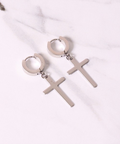 BAYBLO（ベイブロ）の「(JO)【ユニセックス】韓国製 ステンレス デザイン ピアス[2個入り/両耳用]（ピアス（両耳用）・レディース・シルバー系1/ブラック系3/シルバー系3/ブラック系4/シルバー系2/シルバー系4/ゴールド系1・ONE SIZE）」の21枚目の写真