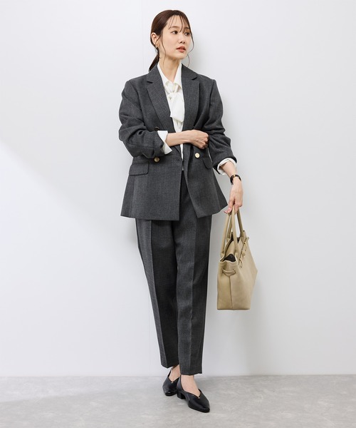 ROPE' PICNIC(ロペピクニック)の「スリートーンツイードテーパードパンツ/セットアップ対応(その他パンツ・レディース・チャコールグレー/ダークブラウン・S/M/L)」の5枚目の写真