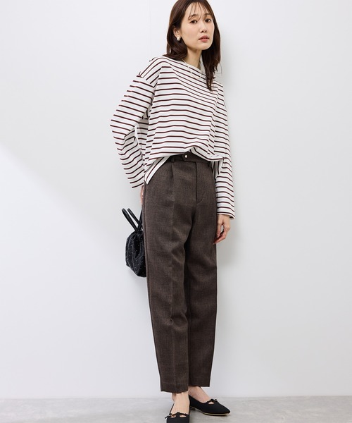 ROPE' PICNIC(ロペピクニック)の「スリートーンツイードテーパードパンツ/セットアップ対応(その他パンツ・レディース・チャコールグレー/ダークブラウン・S/M/L)」の9枚目の写真