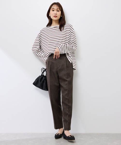 ROPE' PICNIC(ロペピクニック)の「スリートーンツイードテーパードパンツ/セットアップ対応(その他パンツ・レディース・チャコールグレー/ダークブラウン・S/M/L)」の10枚目の写真