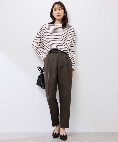 ROPE' PICNIC(ロペピクニック)の「スリートーンツイードテーパードパンツ/セットアップ対応(その他パンツ・レディース・チャコールグレー/ダークブラウン・S/M/L)」の11枚目の写真