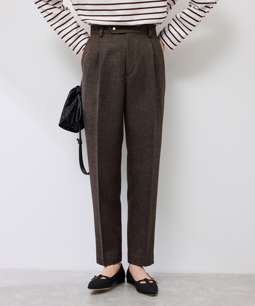 ROPE' PICNIC(ロペピクニック)の「スリートーンツイードテーパードパンツ/セットアップ対応(その他パンツ・レディース・チャコールグレー/ダークブラウン・S/M/L)」の12枚目の写真