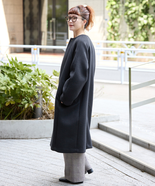 S160ビーバーノーカラーコート（ノーカラーコート）｜Spick & Span