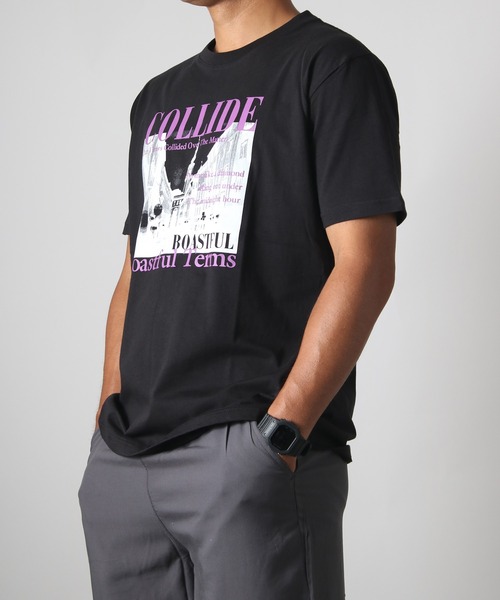 NYLAUS(ナイラス)の「【Nylaus】グラフィックプリント Tシャツ 半袖(Tシャツ/カットソー・メンズ・ブラック/ホワイト・L/M)」の19枚目の写真